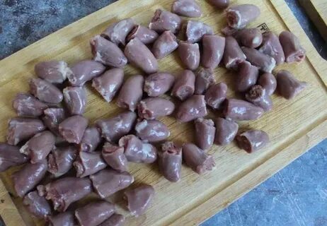 Куриные сердечки коту