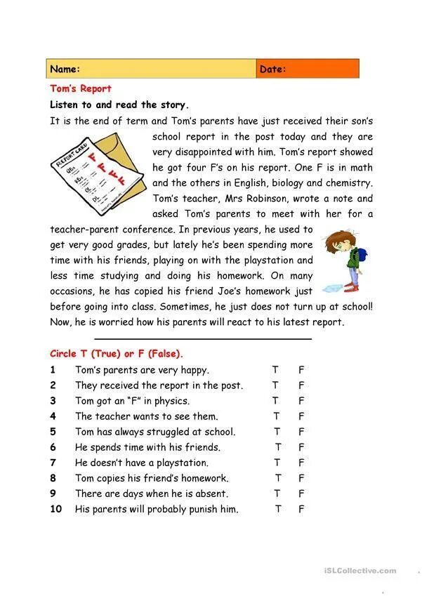 Exercise 1 true or false