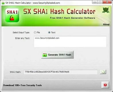 Hash calculator