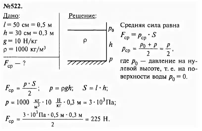 Определить давление воды высотой 30 см. Сила давления на стенку аквариума. С какой силой вода давит на стенку аквариума. Задачи по физике 7 класс сборник задач. Сборник задач и упражнений по физике 7-9.