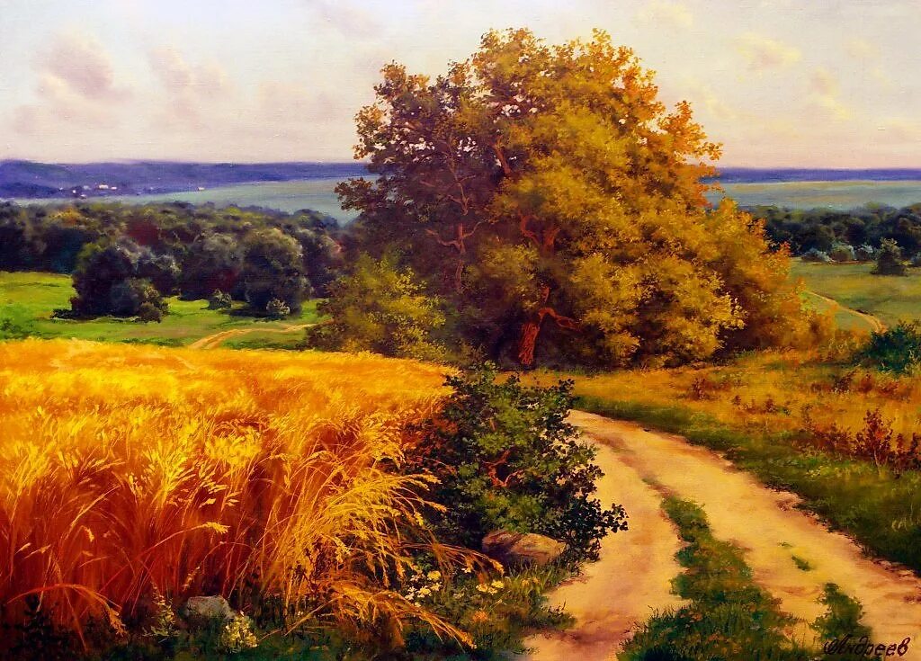 Пантелеев сергей сергеевич (род. Картина ранняя осень. Художник андреев виктор николаевич. «летний пейзаж с рекой» (1870 г. Картина пластова лето.