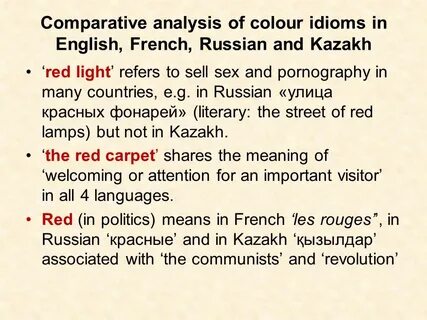Comparative analysis