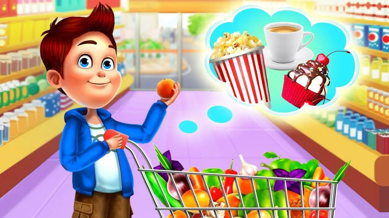 Игра какой магазин. Супермаркет для дошкольников. продуктовый магазин мультяшный. поход в магазин для детей. супермаркет мультяшный.