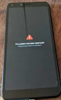 Redmi note 7 system has been destroyed