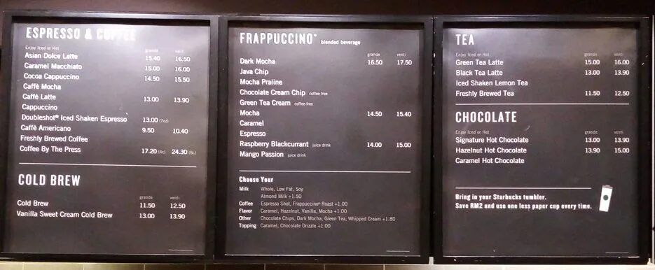 Choose menu