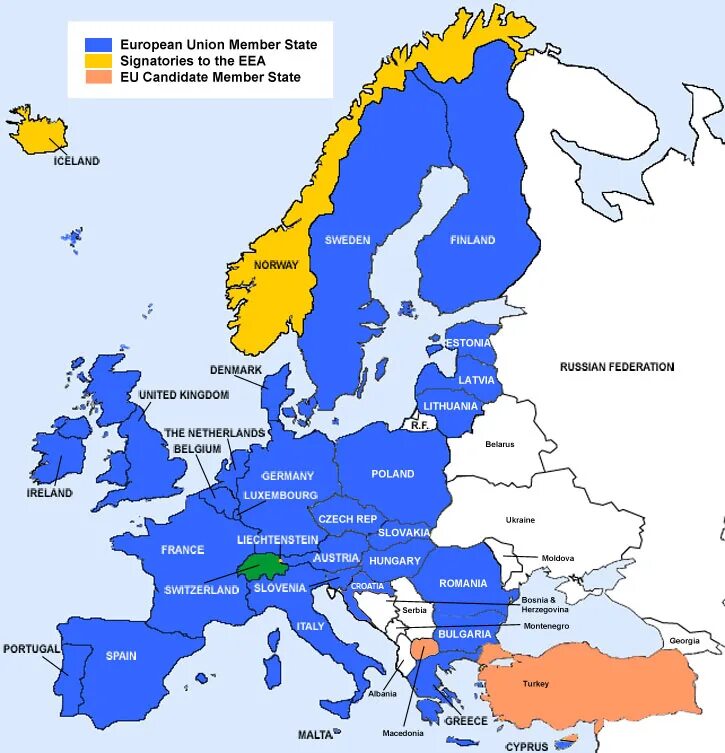 Карта европейского Союза 2022. Европейский Союз eu на карте. Страны Европы. Most european countries