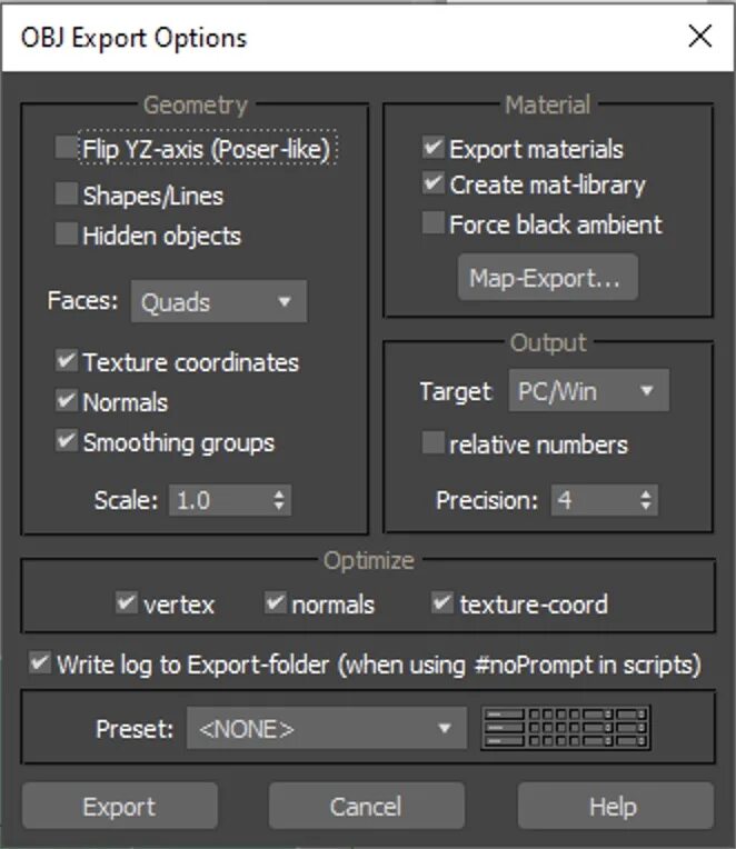 Export tool. 3ds Max импорт сплайнов. Конвертер Max в obj. Import option 3ds Max. Экспорт из 3d Max в Vectr.