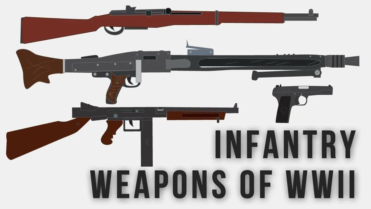 Ii guns. Оружие пехоты. Ww2 Guns. WWII Weapons. Ww3 оружие.