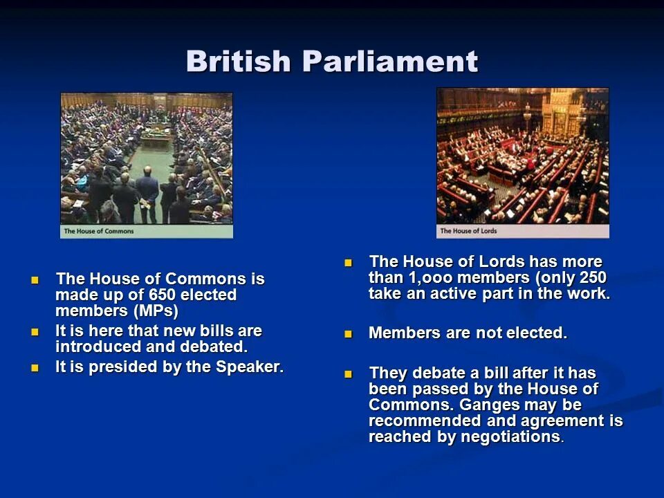 The powers parliament. 650 members of the house of commons are elected every years ответ. british parliament текст 6 класс.