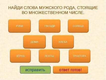 7 слов мужского рода