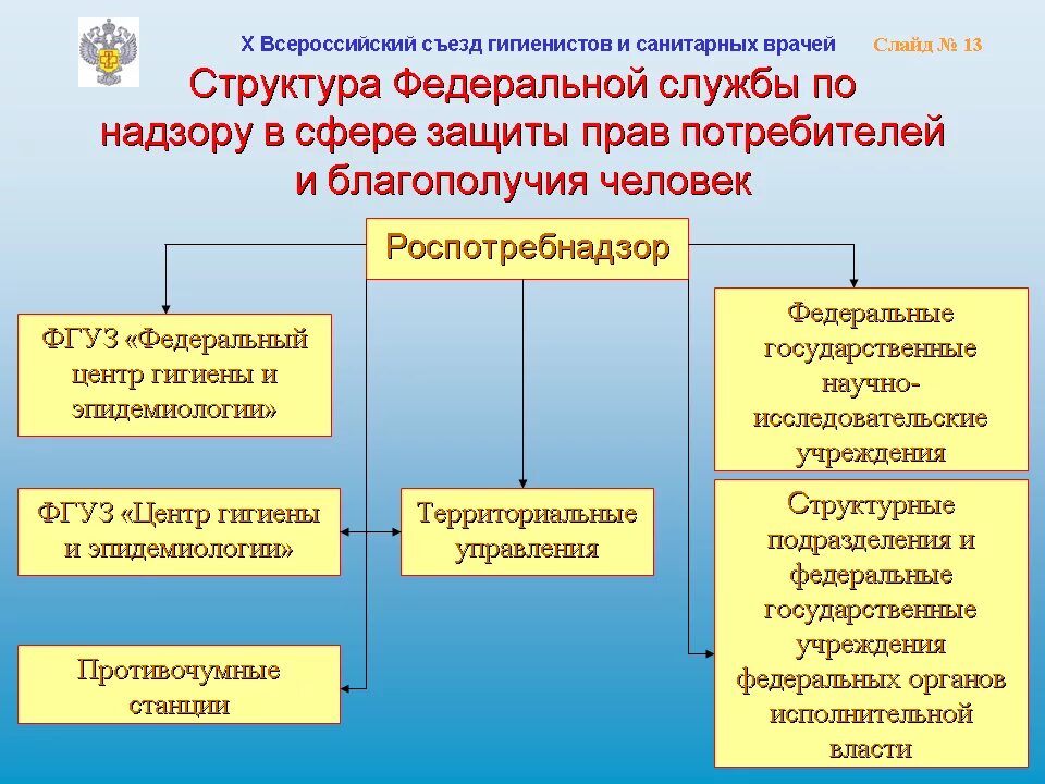 Органы защиты прав потребителей в рф. Структура Роспотребнадзора РФ схема. Структура органов Роспотребнадзора. Структура государственной санитарно-эпидемиологической службы РФ. Структура службы Роспотребнадзора.