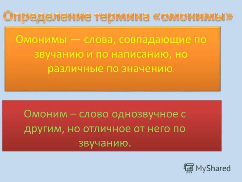 Совпадающие по звучанию и написанию