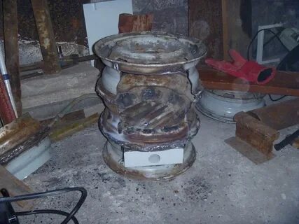 Печи из дисков своими руками