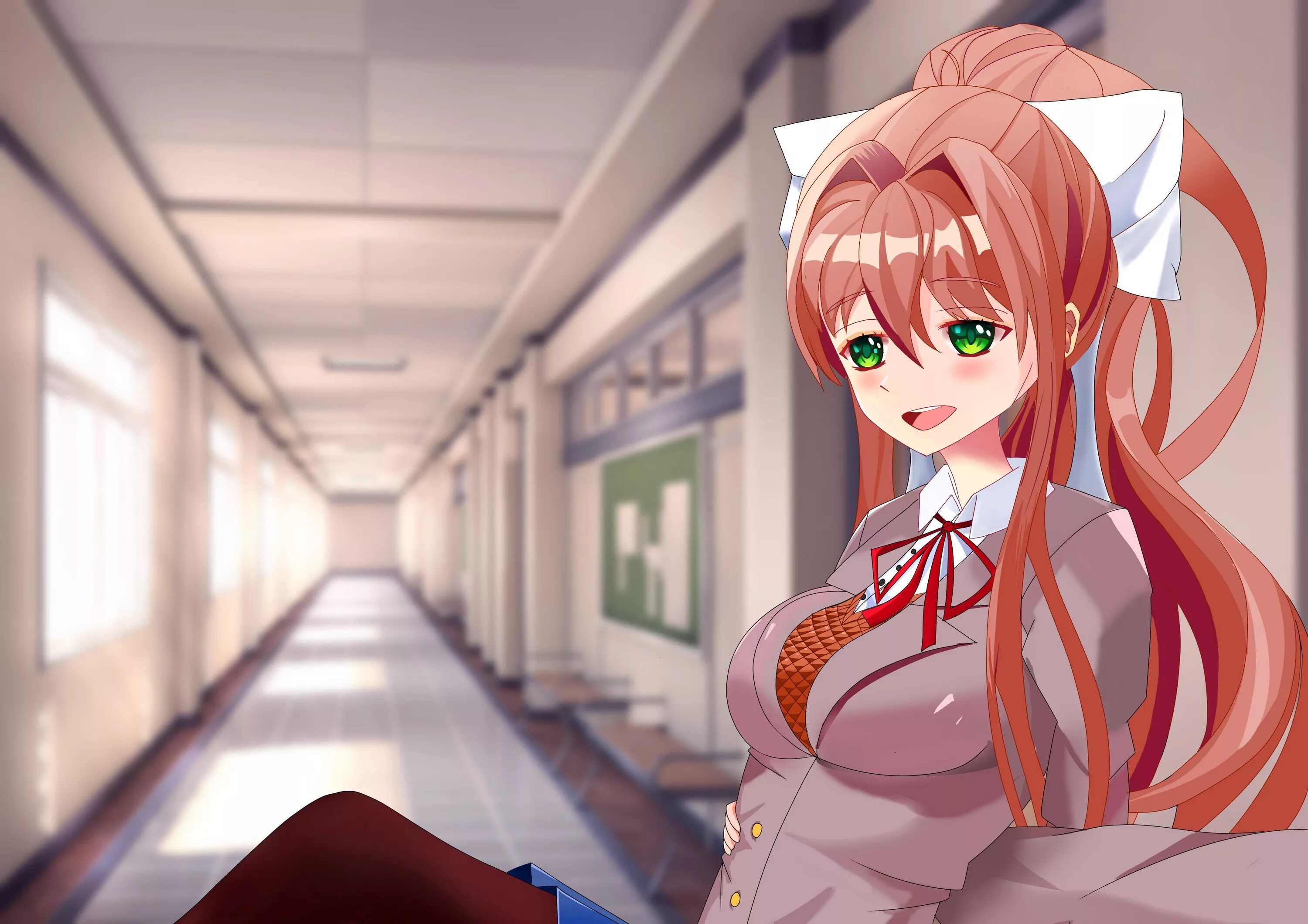 Monika balls. Monika DDLC.