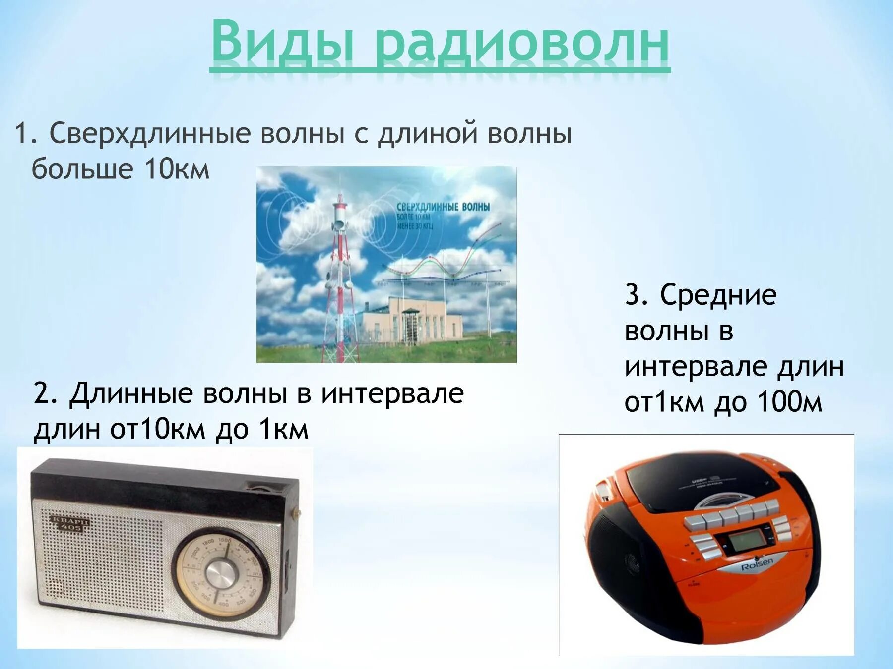 Виды радиоволн. Применение радиоволн. Радиоволны применяются. Сверхдлинные радиоволны. Радиоволны область применения