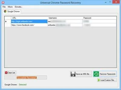 Chrome password