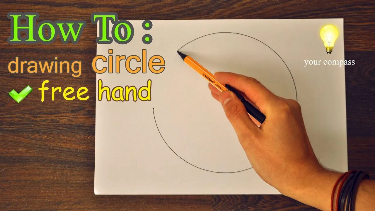 Draw the circle. How to draw a perfect. perfect circle draw. freehand drawing. drawing circles without a compass made easy.