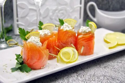 Семга с творожным сыром