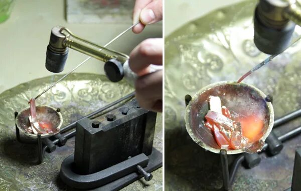 Как расплавить серебро