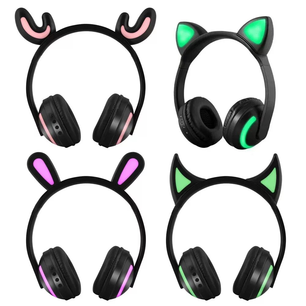 Наушники кошка купить. Беспроводные наушники Cat Ear ZW-19. Наушники беспроводные с ушками ZW-19. Беспроводные наушники Cat Ear ZW-19 со светящимися ушками. Наушники Wireless Headphones Cat Ear ZW- 028 черные.