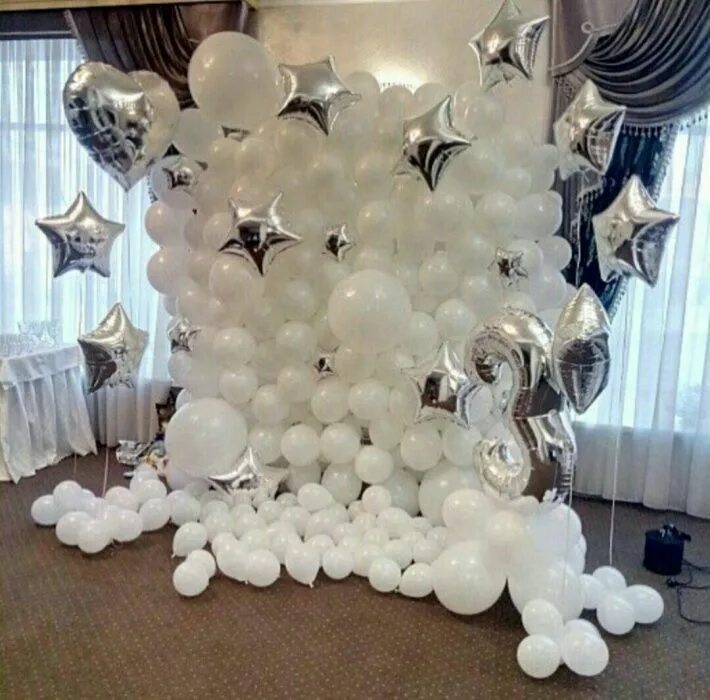 Plaza Hotel Balloon Wall with 36" Balloon Trees Balloons, Balloon wall, Balloon 