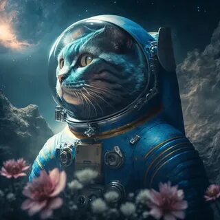 Кот космонавт