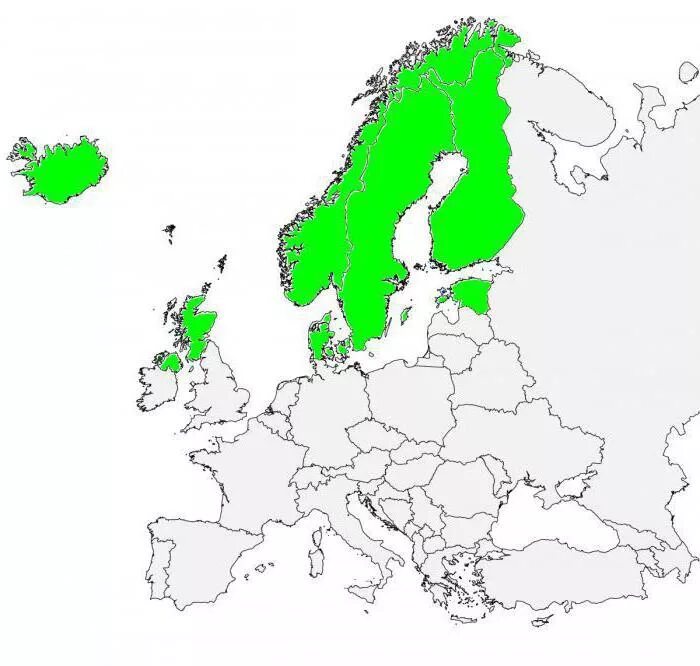 Северная Европа. Карта Северной Европы. Страны Северной Европы на карте. Государства Северной Европы карта. Scandinavian countries
