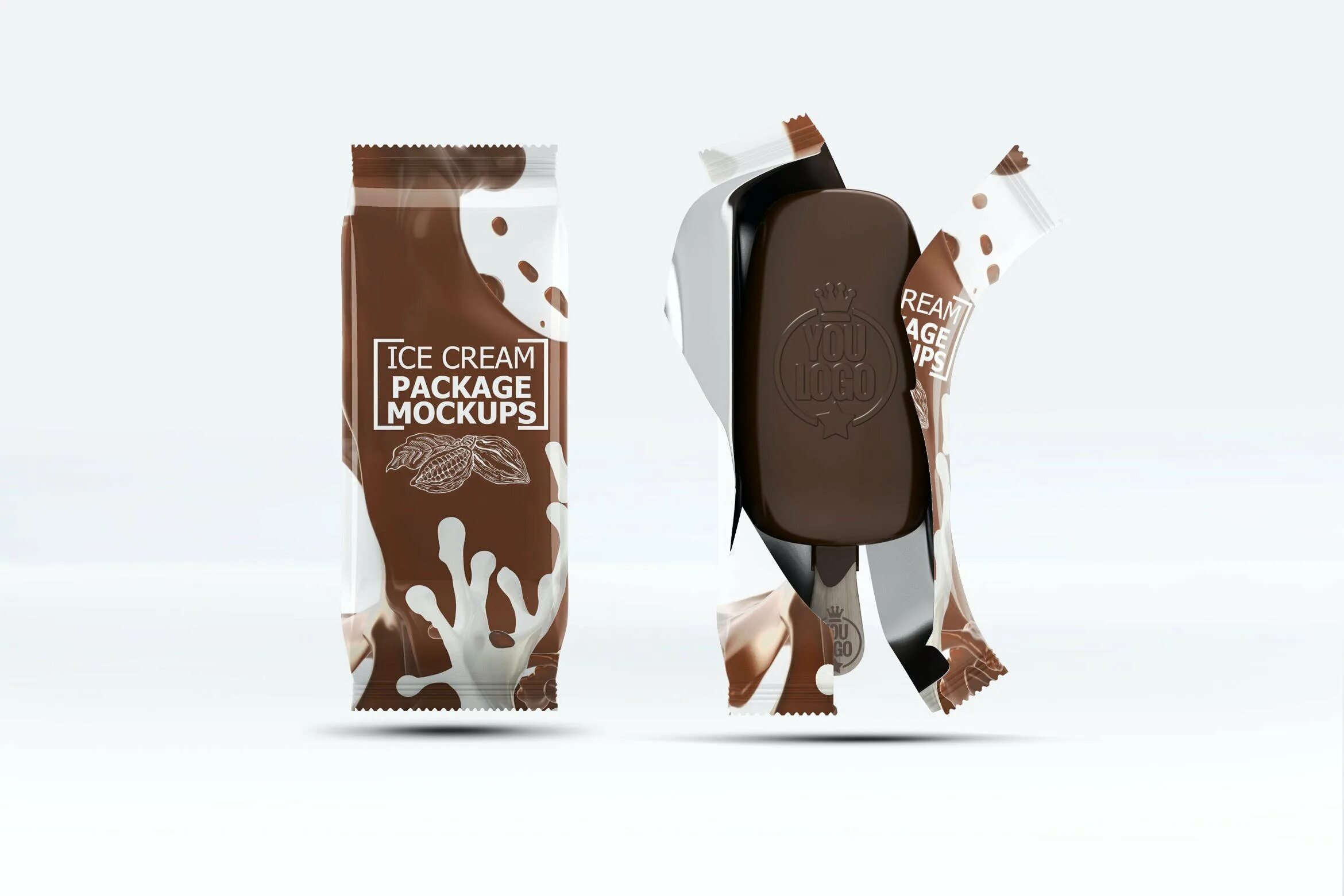 Эскимо число. Мокап упаковки мороженого. Ice Cream package Design. Ice Cream package Mock-up. Оригинальная упаковка мороженого.