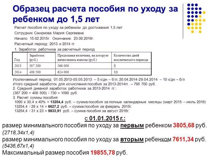 Как рассчитывается детское пособие до 1.5 лет. Как рассчитать пособие до 1.5 лет на первого ребенка. Как посчитать ежемесячное пособие до 1.5 лет. Как посчитать ежемесячное пособие на ребенка до 1.5. Новое пособие по уходу за ребенком