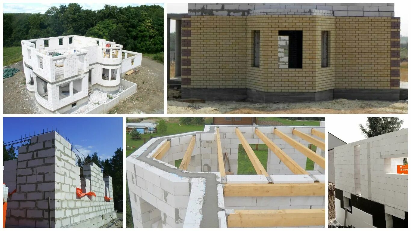 Стройка дома из газобетона. Дом из газобетона стройка. Поэтапное строительство из газобетона. Дома из газобетонных блоков. Постройка гаража из газоблока.