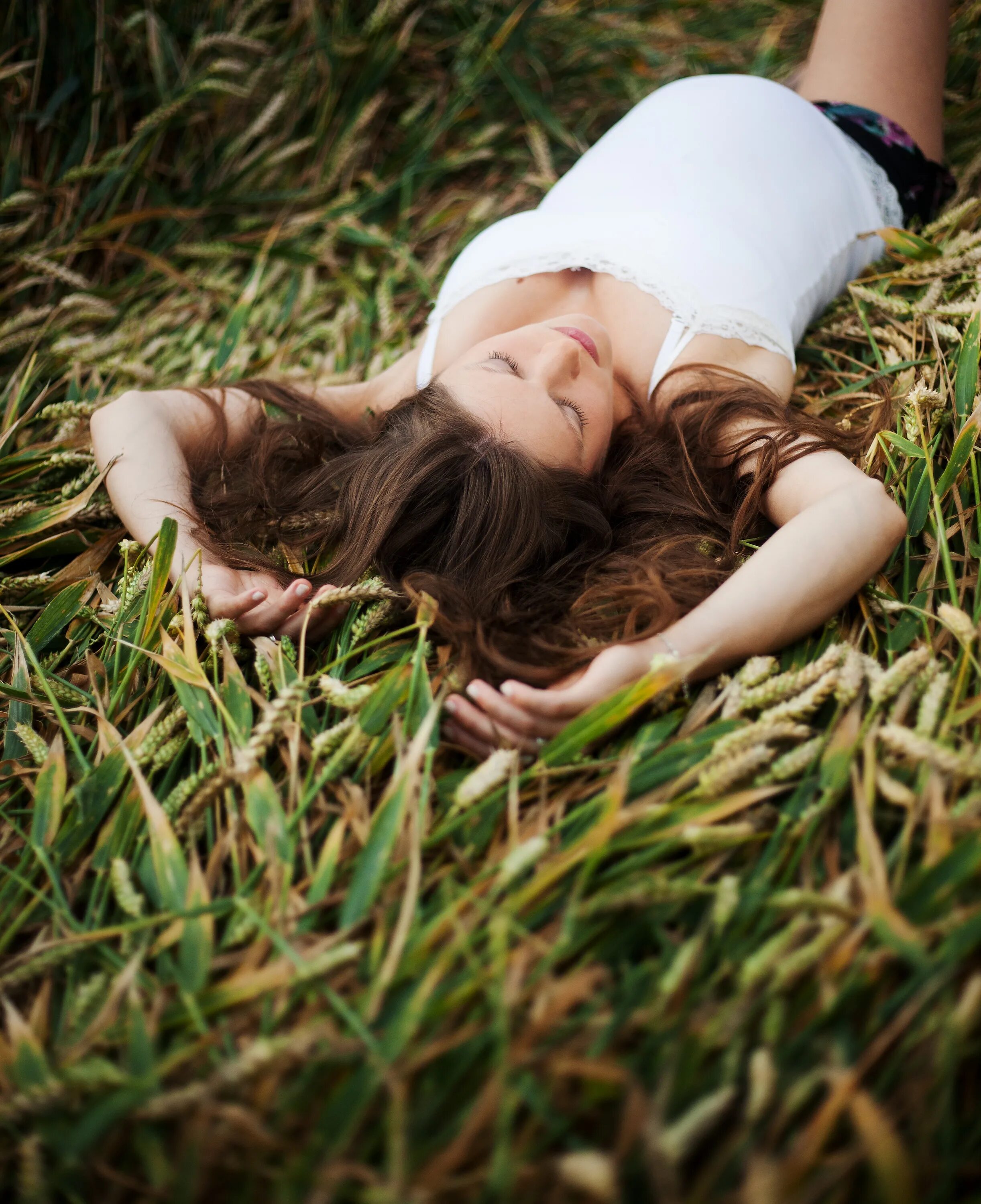 Lying grass