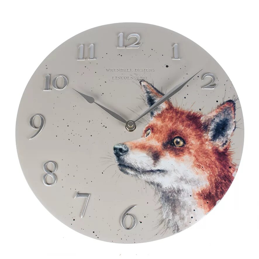 Часы foxes. Часы Wrendale Designs. Wrendale Design лиса. Настенные часы лиса. Часы с лисой.