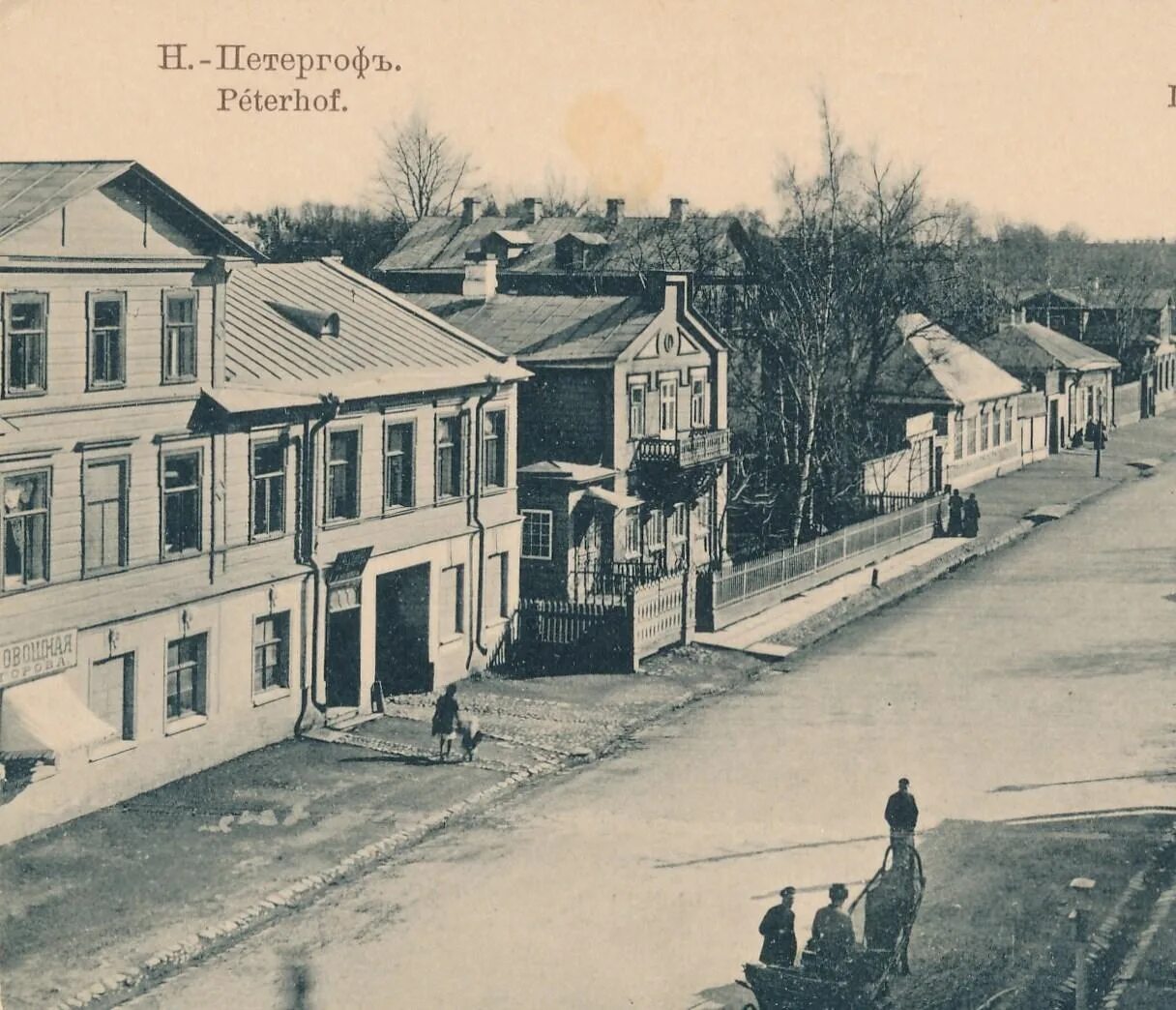 Новый петергоф старый петергоф. Никольская улица петергоф. новый петергоф кривая улица. петергоф 1917. старый петергоф улица петергофская.