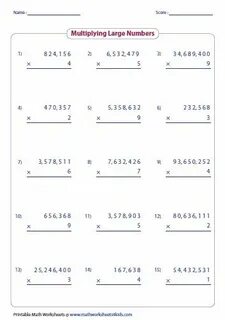 Multiplying the number