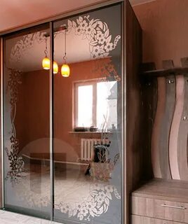 Фото шкафа купе в прихожую с зеркалом