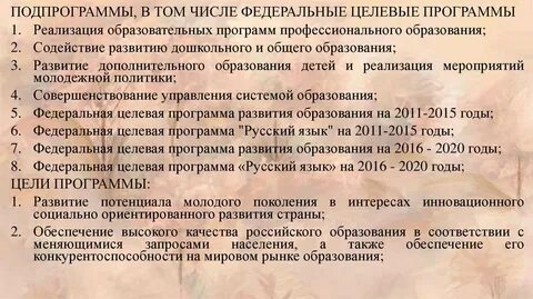 Количество подпрограмм в процессе реализации 2018 2025