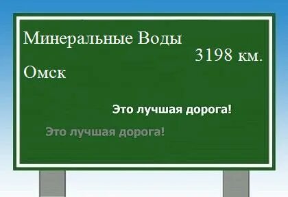 Расстояние между минеральными водами
