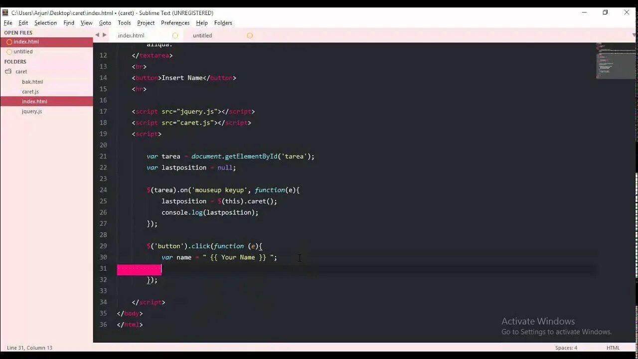 Js get text