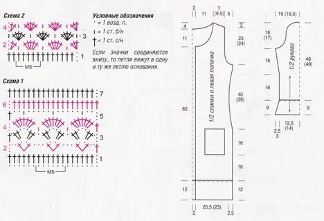 Красивый кардиган крючком со схемами