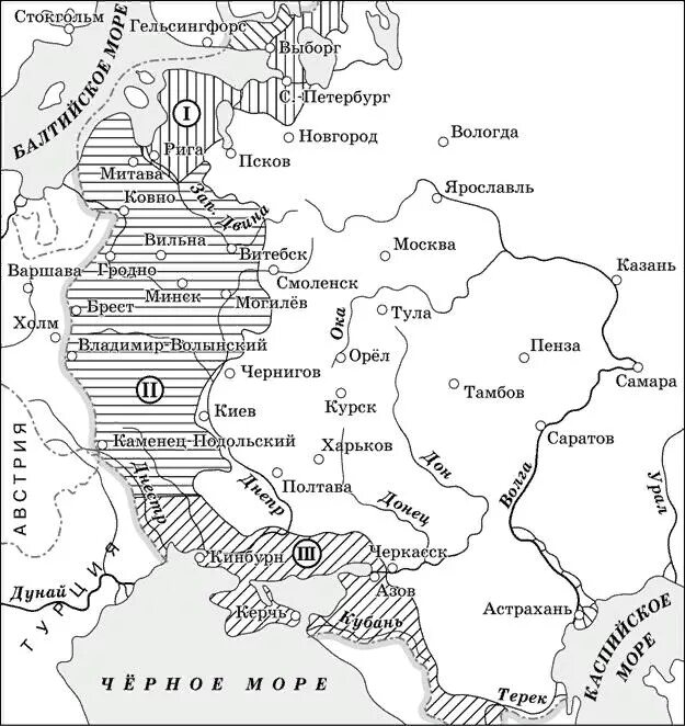 Контурная карта разделы речи Посполитой 1772-1795. Разделы речи Посполитой карта ЕГЭ. Укажите название города обозначенного на карте цифрой 1 ВПР история. Карта разделы речи Посполитой 1772-1795 атлас. Укажите российского монарха при котором речь посполитая