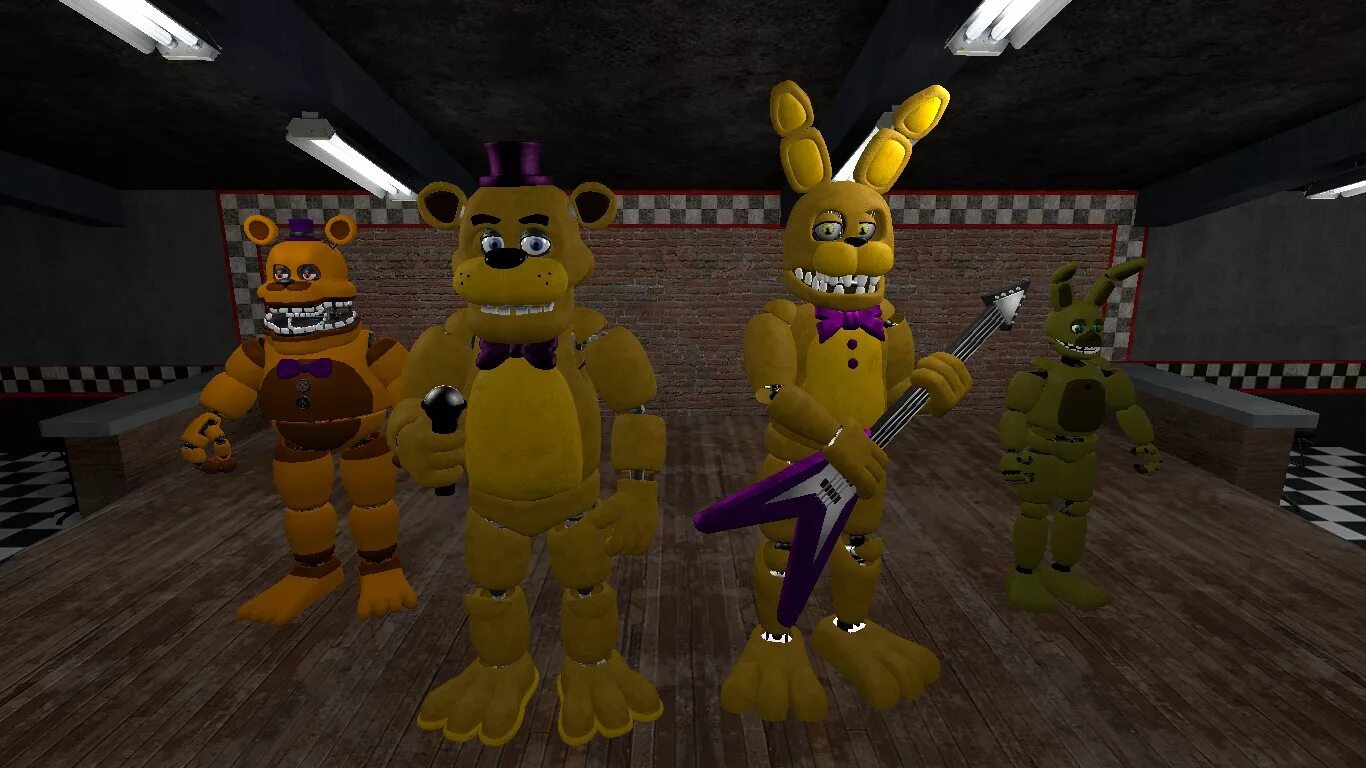 ФНАФ спринг Бонни. АНИМАТРОНИКИ спринг Бонни. FNAF спринг Бонни. Скринг Бонни АНИМАТРОНИК. Мод на гаррис мод фнаф 4