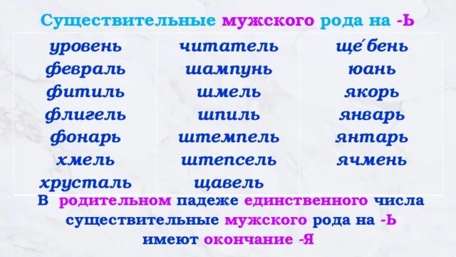 Морскому окончание слова. Род существительных оканчивающихся на ь. Существительное мужского рода на ь. Существительные женского рода на ь. Слова мужского рода с окончанием ь.