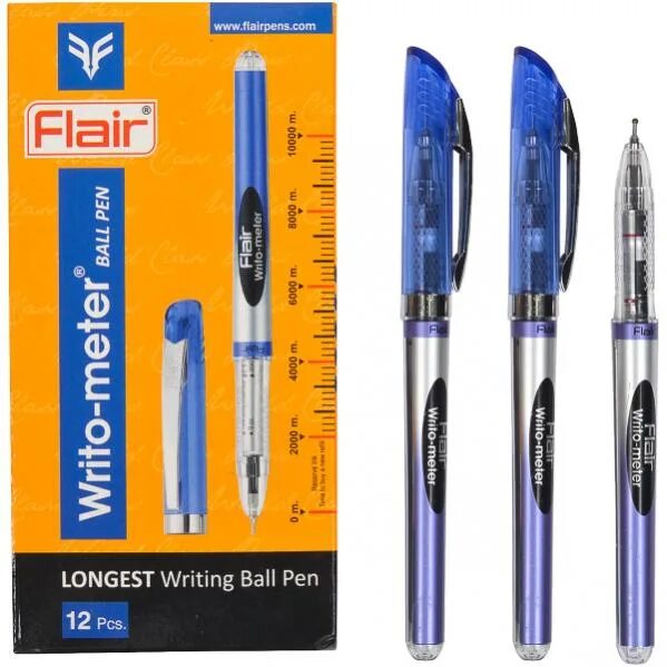 Longest pen. Ручка Flair Writo-Meter. Ручка Flair Writo-Meter 10 км. Ручка шариковая Writo-Meter Jumbo. Ручка 10000 метров Flair.