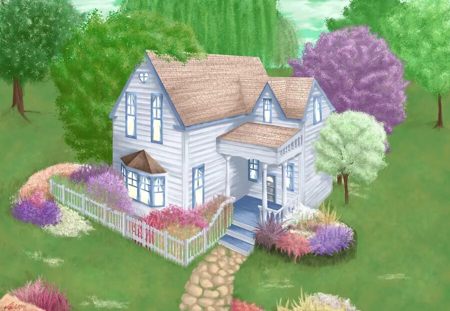 дом мечты окружающий мир. домик мечты для детей. дом рисунок. красивый дом картинка для детей. красивый дом рисунок.