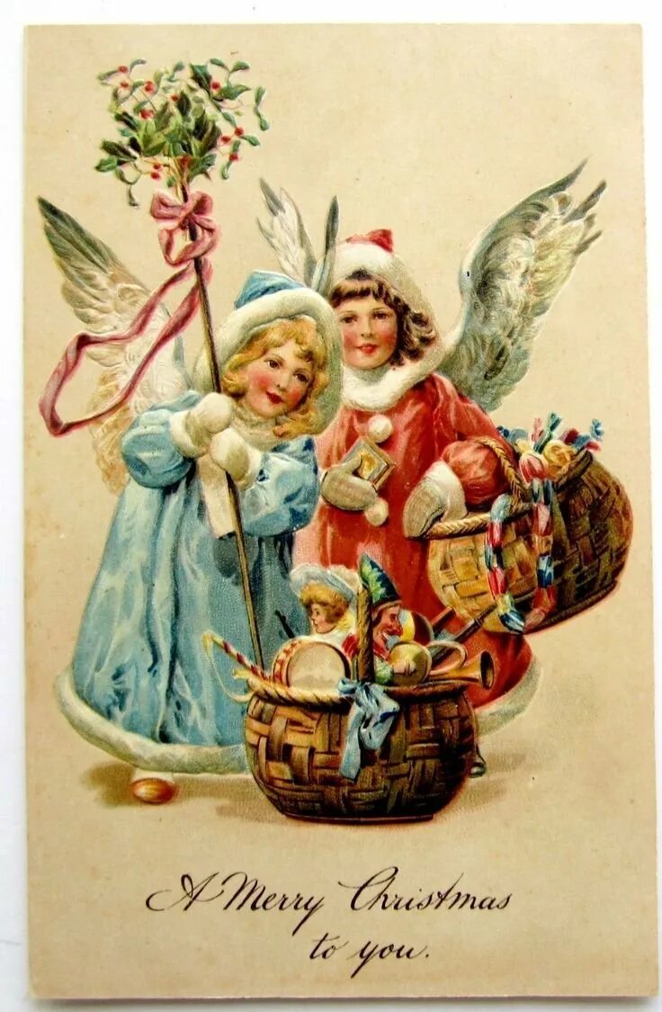 Винтажная новогодняя открытка. Старинные открытки с рождеством. Рождественская открытка. Рождество в стиле ретро. С рождеством винтаж.