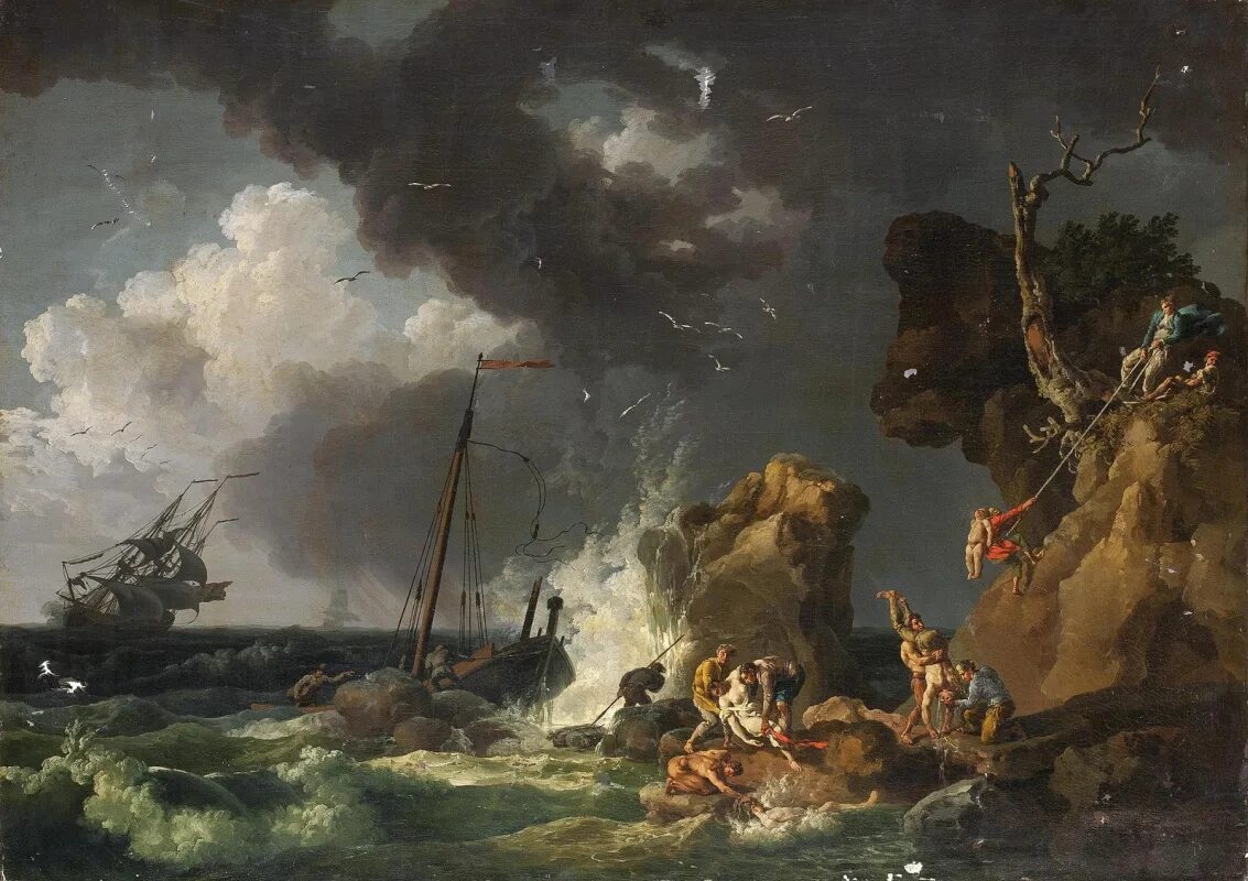 Пьер Жак Волер «кораблекрушение» 1774. Пьер Жак Волер извержение Везувия. Волер, Пьер Жак. 1729-1802.