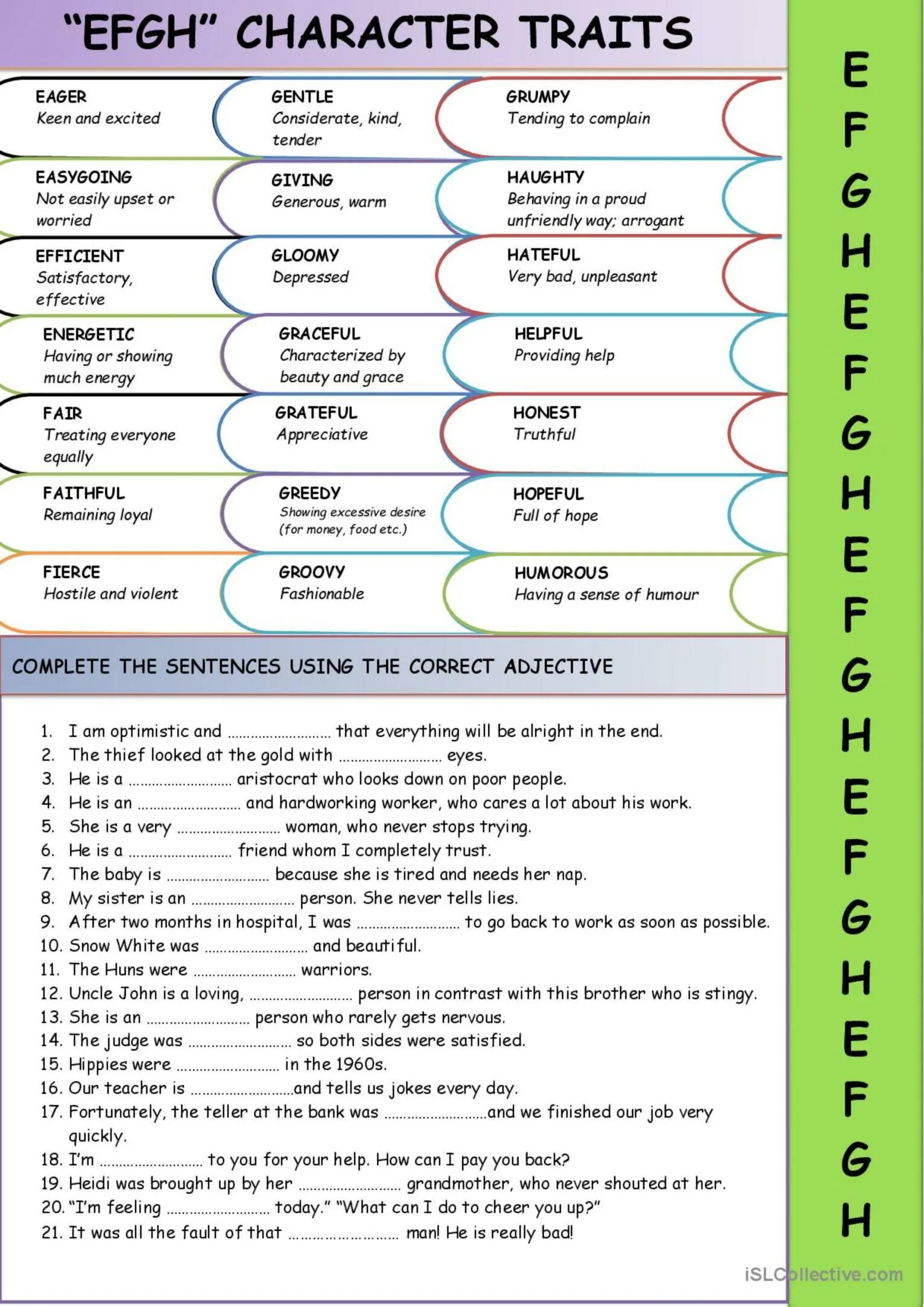 Character description. Черты характера на английском упражнения. traits of character worksheet. черты характера на английском задания. характер лексика английский.