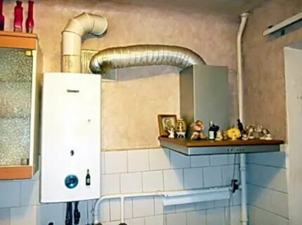 Установить вытяжку на газовую колонку