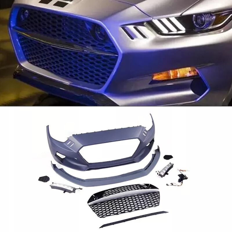 Бампер мустанга. Front Bumper Shelby Mustang 2015. Мустанг бампер Форд бампер. Ford Mustang 2018 body Kit. Front Bumper Ford Expedition.