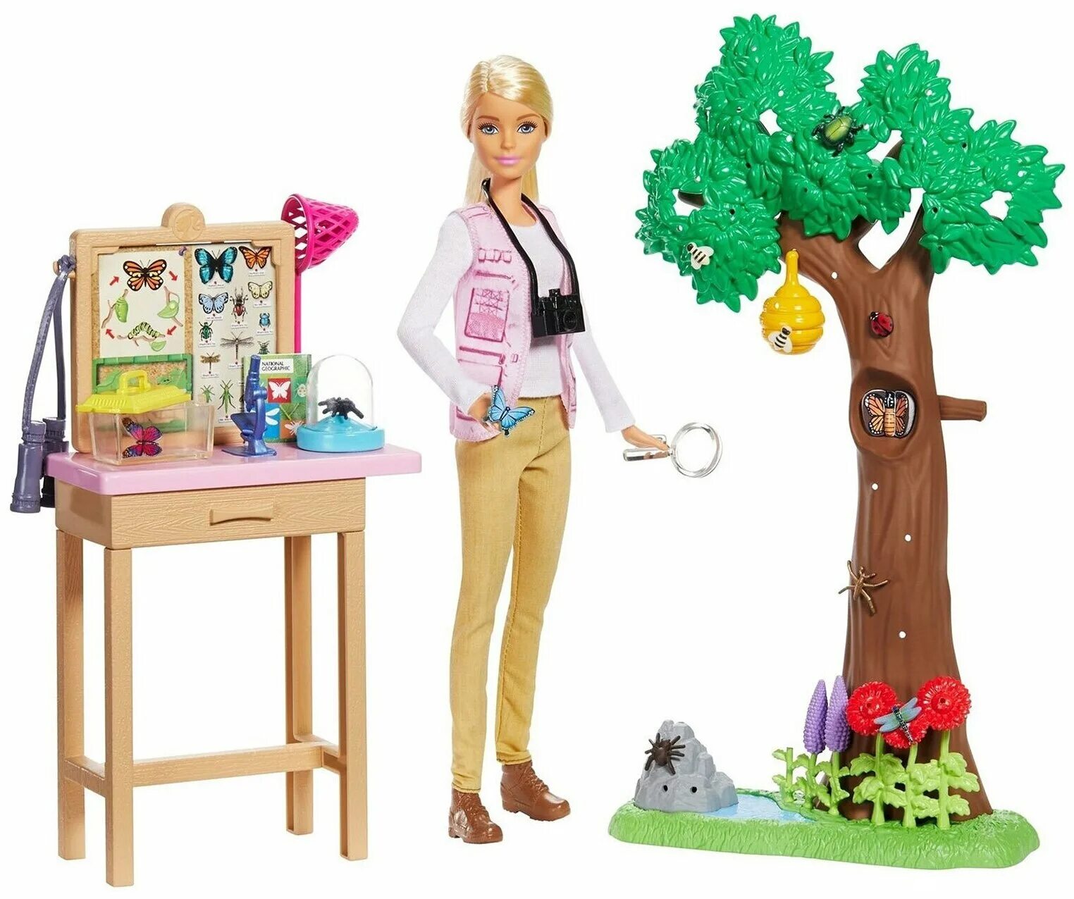 Большой набор кукол. Барби National Geographic. Кукла Барби профессии. Кукла Барби игровой набор "ветеринар на ферме" (Barbie careers Farm vet Doll & Playset). Барби ученый dvf50 fjb09.